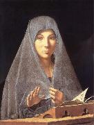 Antonello there measuring, madonna Annunziata